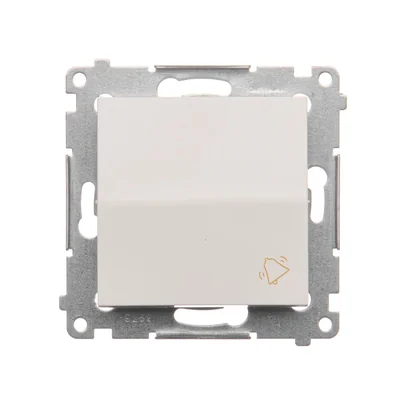 Bouton "cloche" (module) 10A 230V connecteurs rapides blanc
