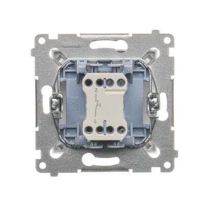 Bouton "cloche" (module) 10A 230V connecteurs rapides blanc