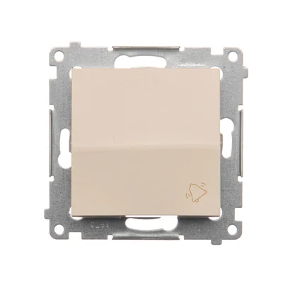 Bouton "cloche" (module) 10A 230V crème connecteurs rapides