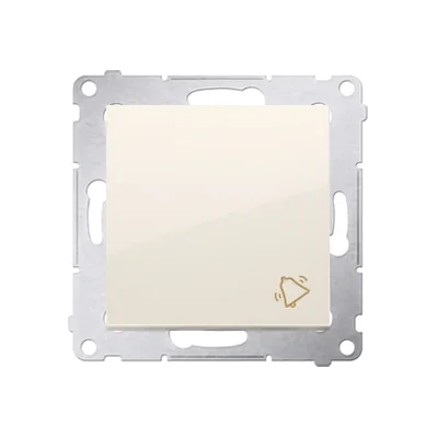 Bouton "cloche" (module) 10A 230V crème connecteurs rapides