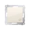 Bouton "cloche" (module) 10A 230V crème connecteurs rapides