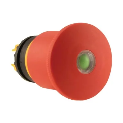 Bouton d'arrêt d'urgence M22-PV45P-MPI, 45 mm, déverrouillage par rotation, signal de position mécanique