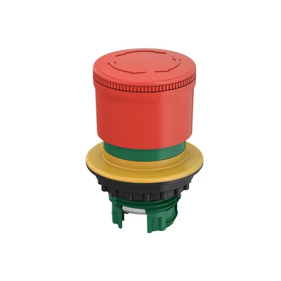 Bouton de sécurité M30-PVT30, trou de 30 mm, déverrouillage par rotation