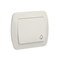 Bouton de sonnerie 10A 250V beige bornes à vis