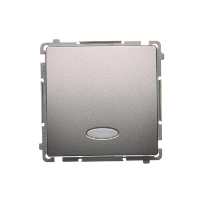 Bouton de sonnerie avec rétroéclairage (module) 10A 250V bornes à vis inox (métallique)