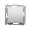 Bouton de sonnerie (module) 10A 230V argent (métallique) connecteurs rapides