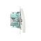 Bouton de sonnerie (module) 10A 250V bornes à vis blanches