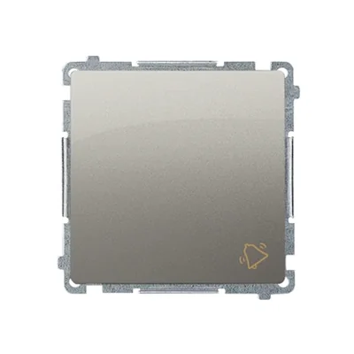 Bouton de sonnerie (module) 230V, métallisé satiné