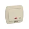 Bouton de sonnette anti-éclaboussures IP44 avec rétro-éclairage 10A 250V bornes à vis beige
