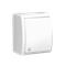 Bouton de sonnette anti-éclaboussures IP54 10A 250V bornes à vis blanc