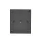 Bouton de sonnette en saillie Simon Aquaclick WA-CD1Lxxx-xx-49xx avec éclairage, IP44, 10AX, 250 V~, bornes à vis ; noir