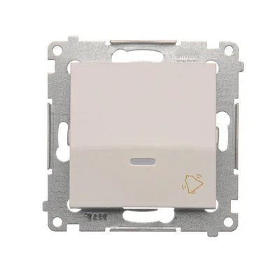 Bouton de sonnette Simon 54 WMDL-091x2x-011 avec rétroéclairage LED (module) 16AX, 250 V~, bornes à vis ; blanc