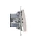 Bouton de sonnette Simon 54 WMDL-091x2x-011 avec rétroéclairage LED (module) 16AX, 250 V~, bornes à vis ; blanc