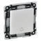 Bouton interrupteur Valena Life avec symbole de cloche blanc