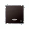 Bouton "Light" avec rétroéclairage LED bleu 10AX 24V bornes à vis chocolat mat métallisé