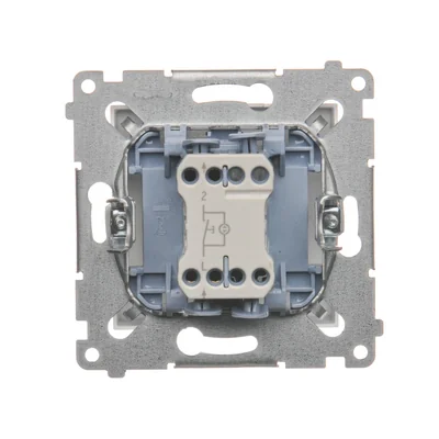 Bouton "Light" avec rétroéclairage LED (module) 10A 230V connecteurs rapides blanc