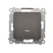 Bouton "lumière avec rétroéclairage LED" 16AX 250V bornes à vis bronze métallisé mat