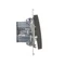 Bouton "lumière avec rétroéclairage LED" 16AX 250V bornes à vis bronze métallisé mat