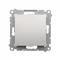 Bouton "lumière" (module) 10A 230V connecteurs rapides argent (métallique)