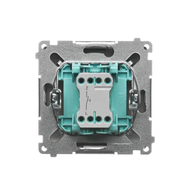 Bouton "lumière" (module) 230V, métallisé satiné