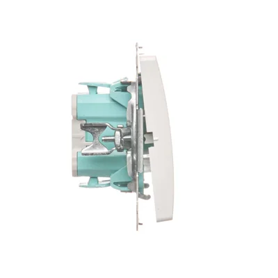 Bouton lumineux avec rétroéclairage pour 24V (module) 10A 24 V bornes à vis blanc