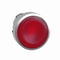 Bouton métallique LED plat, rouge, auto-retour, ondulé, sans marquage