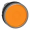 Bouton plat Ø22 LED orange auto-retour métal rond