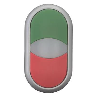 Bouton-poussoir à double ressort, vert, rouge, M22-DDL-GR