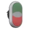 Bouton-poussoir à double ressort, vert, rouge, M22-DDL-GR