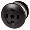 Bouton-poussoir coup de poing, noir, M22-DP-S-X