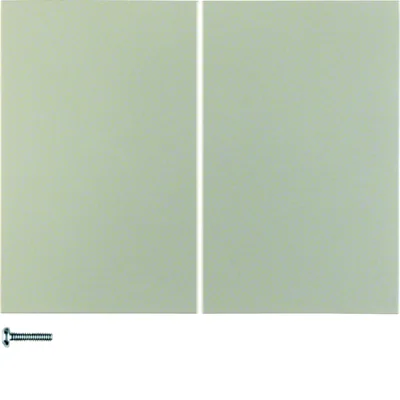 Bouton-poussoir double K.5, acier inoxydable laqué