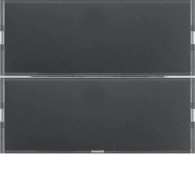 Bouton-poussoir double KNX EASY K.1/K.5 avec champ d'inscription, anthracite