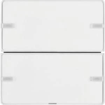 Bouton-poussoir double KNX EASY Q.1/Q.3 avec champ de description, blanc