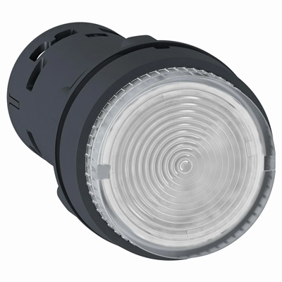 Bouton poussoir Harmony XB7 incolore à retour automatique sans LED 24V