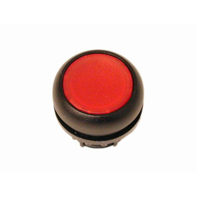 Bouton-poussoir lumineux plat, rouge, M22S-DRL-R