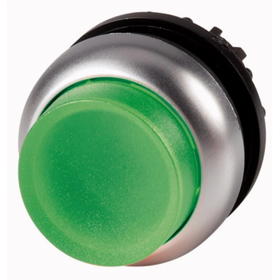 Bouton-poussoir lumineux, vert, M22-DLH-G