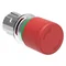 Bouton-poussoir métallique série Platinum LPSB6634, tête champignon, verrouillable, déverrouillage par rotation, Ø30 mm. Pour arrêt d'urgence. ISO 13850. Rouge.