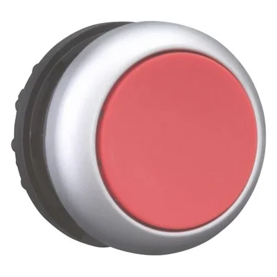 Bouton-poussoir plat à rappel par ressort, couleur rouge, M22-D-R