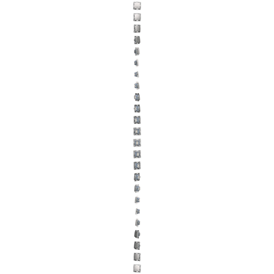 Bouton poussoir simple à rétroéclairage LED sans pictogramme (module) 10A 250V connecteurs rapides argent (métallique)