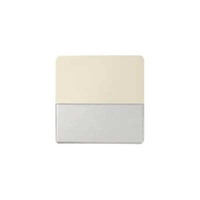 Bouton-poussoir simple avec champ de description, beige