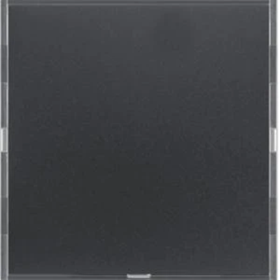 Bouton-poussoir simple KNX EASY S.1/B.3/B.7 avec porte-étiquette pour couleurs : anthracite et aluminium