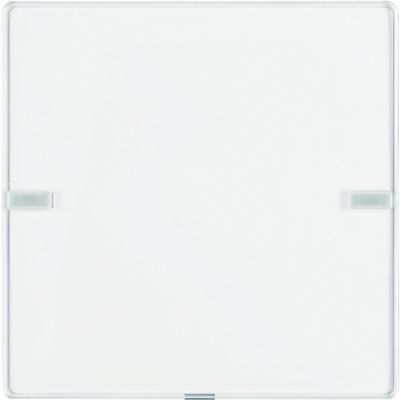 Bouton-poussoir simple KNX e/s Q.x avec porte-étiquette, blanc