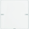 Bouton-poussoir simple KNX e/s Q.x avec porte-étiquette, blanc