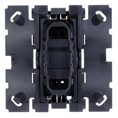 Bouton poussoir sonnette unipolaire, couleur satin