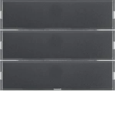 Bouton-poussoir triple KNX EASY K.1/K.3 avec champ d'inscription, anthracite