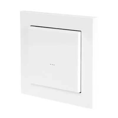 Bouton radio blanc 1 touche 2 canaux pour le contrôle de l'éclairage