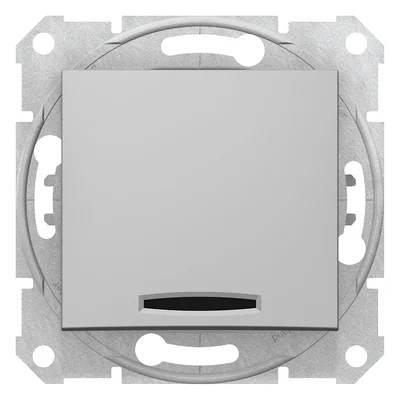 Bouton SEDNA avec rétroéclairage en aluminium