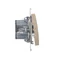 Bouton SIMON 54 "Light" avec rétroéclairage LED (module) 16AX 230V doré mat