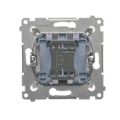 Bouton SIMON 54 "Light" avec rétroéclairage LED (module) 16AX 230V doré mat