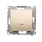 Bouton SIMON 54 "Light" avec rétroéclairage LED (module) 16AX 230V doré mat